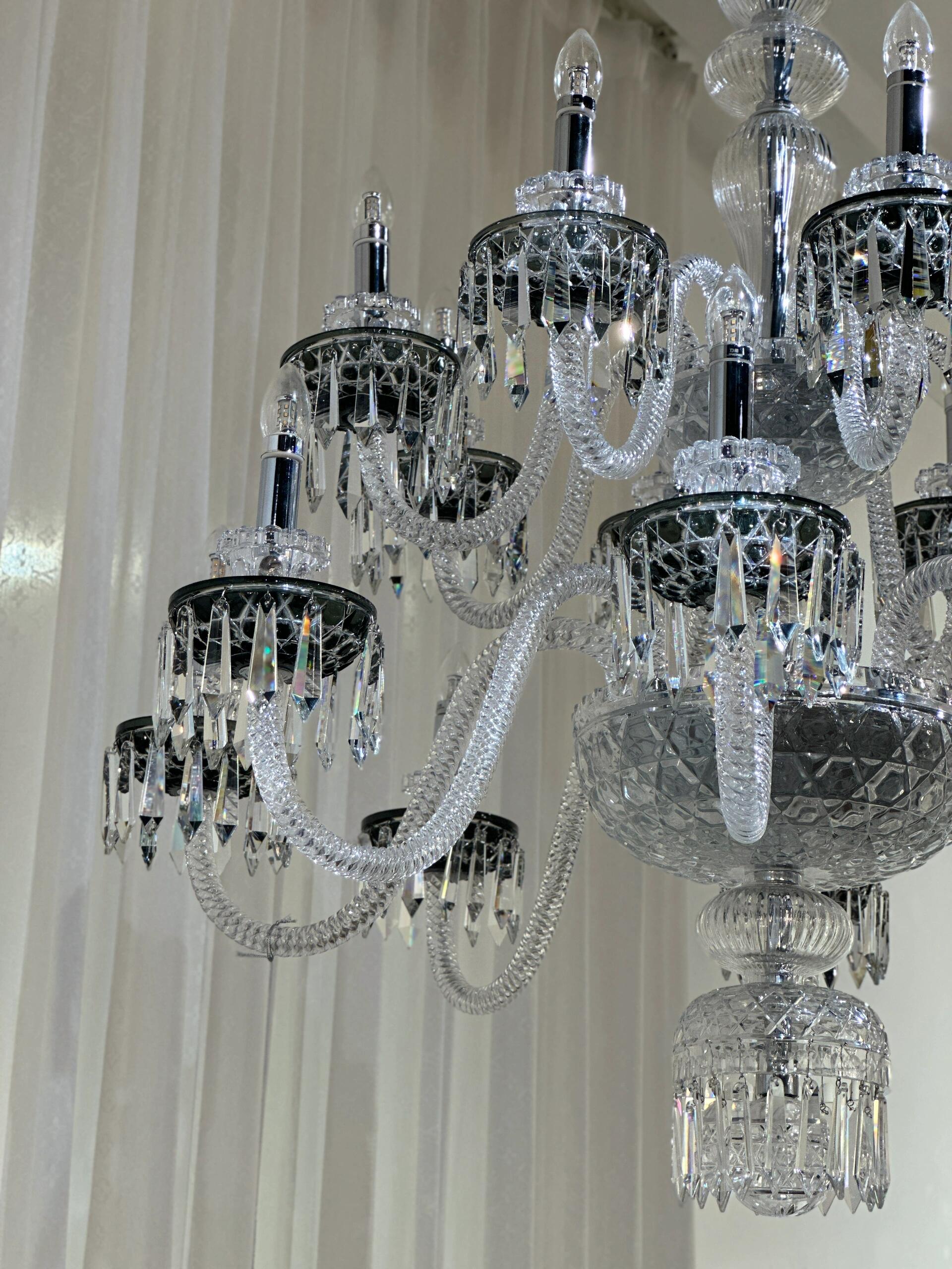 Elegant Crystal Chandelier in Italian