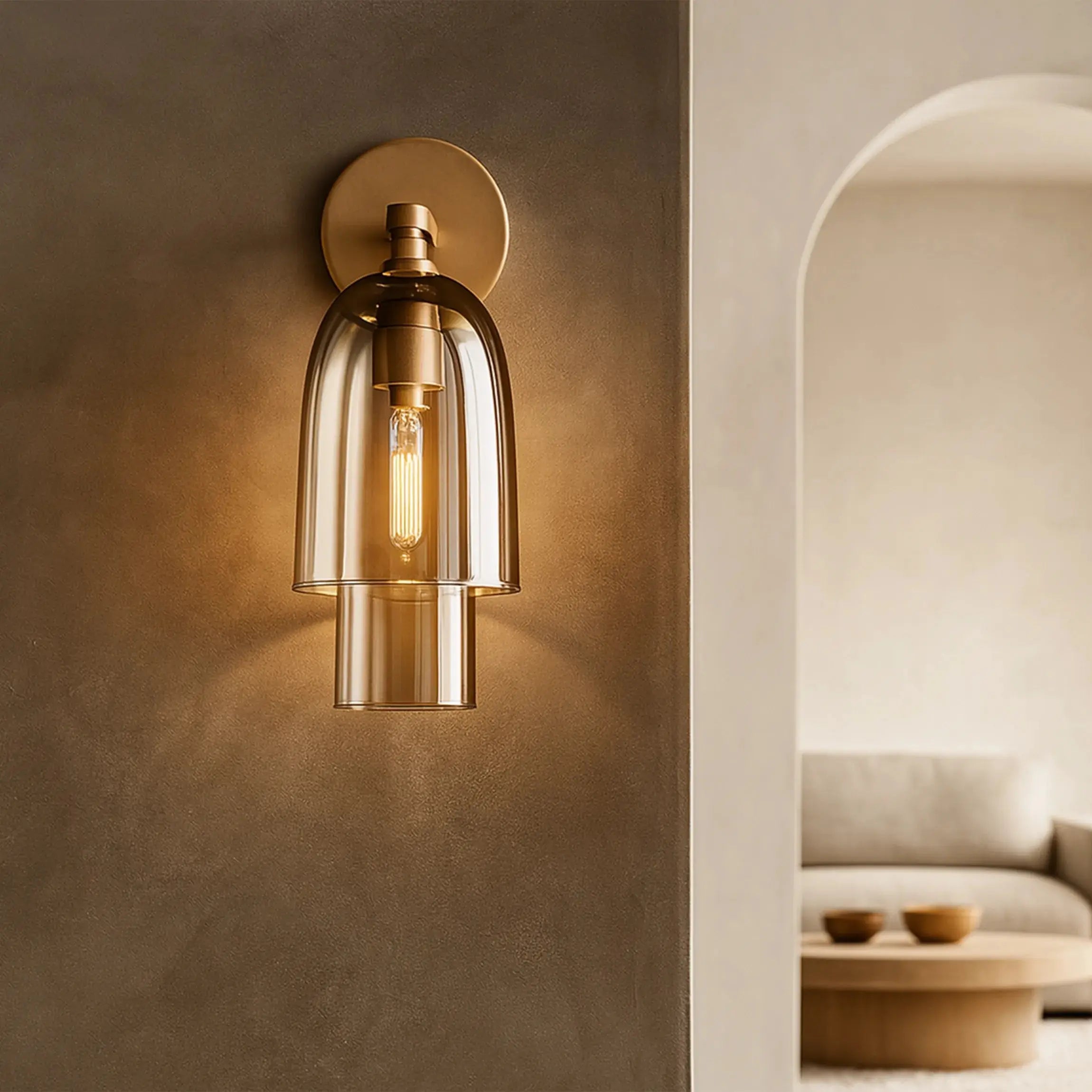 Blom Glass Flute Sconce