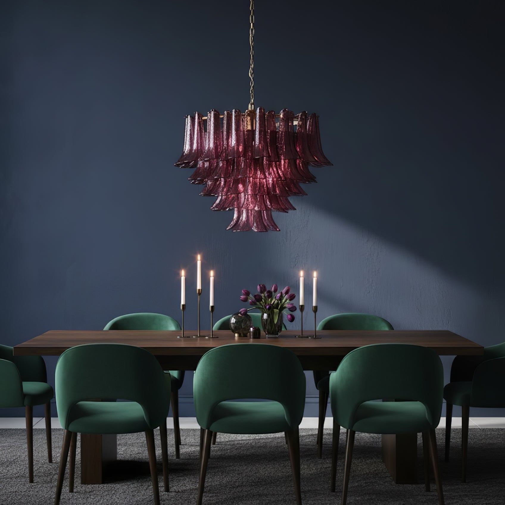 Amethyst Bloom Chandelier
