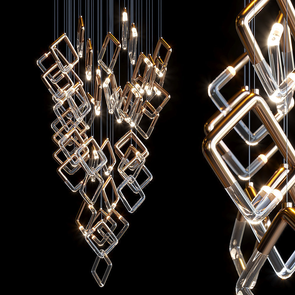 Linear Tube Scatter Pendant