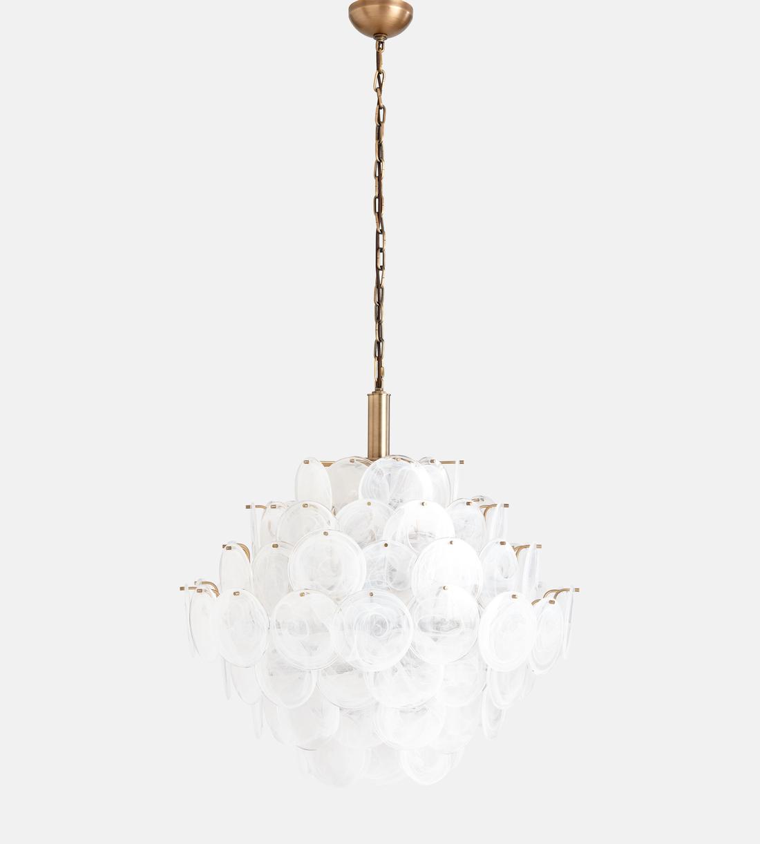 Elba Glass Large Chandelier