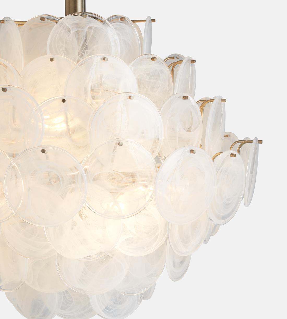 Elba Glass Large Chandelier