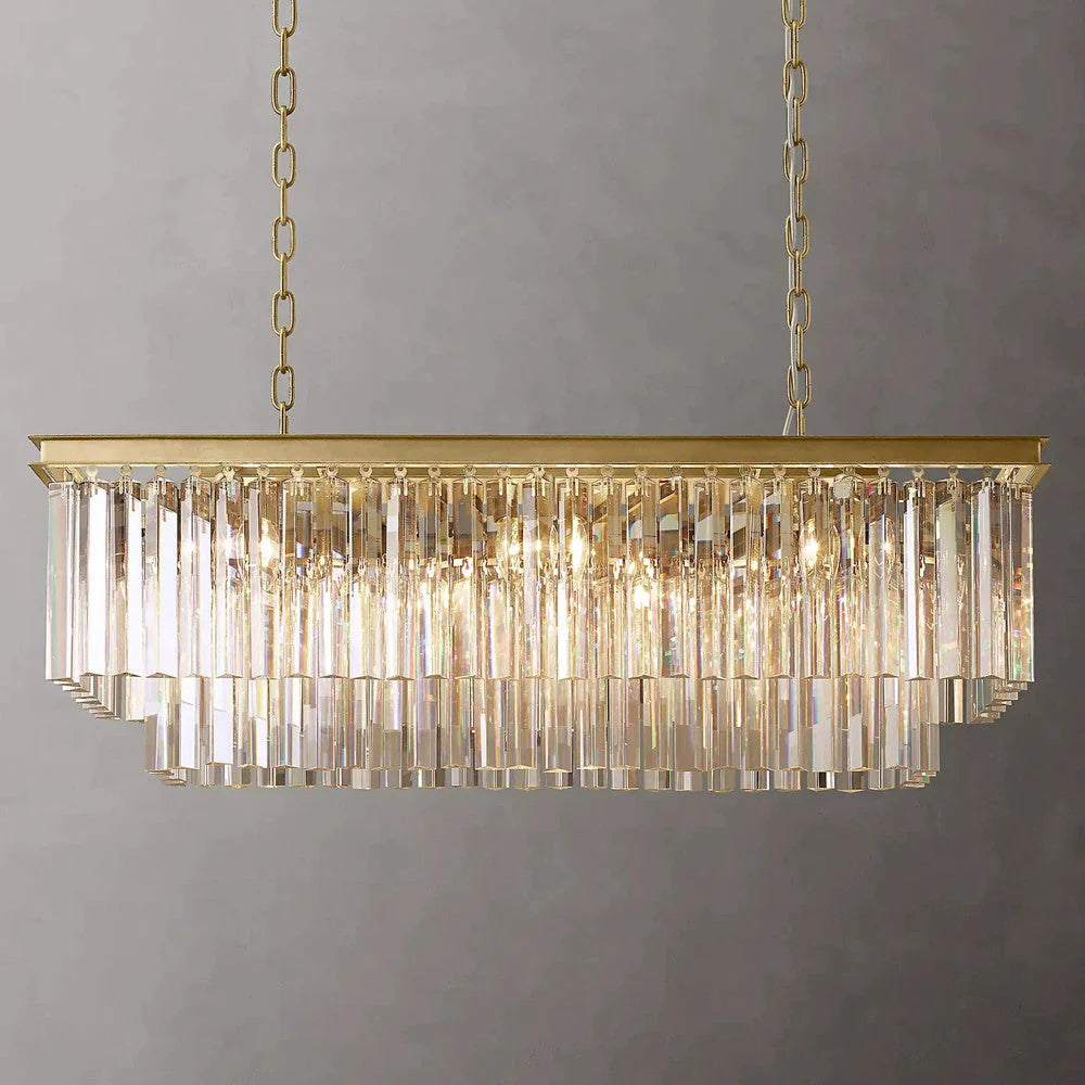 1920S Odeen Rectangular Chandelier