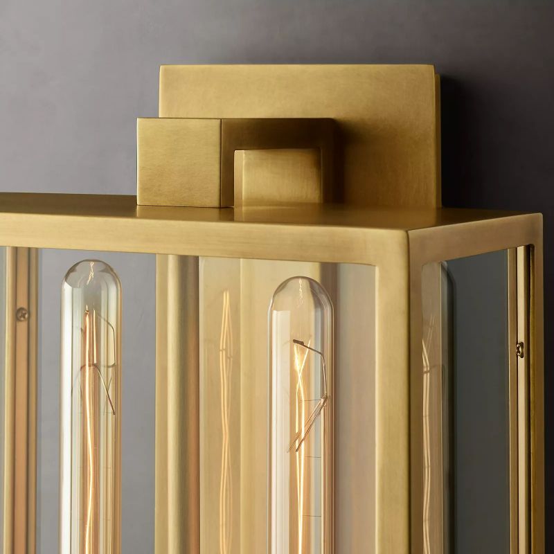 Meet Lighting Beckman Vintage 1-Light Steel & Glass Wall Sconce