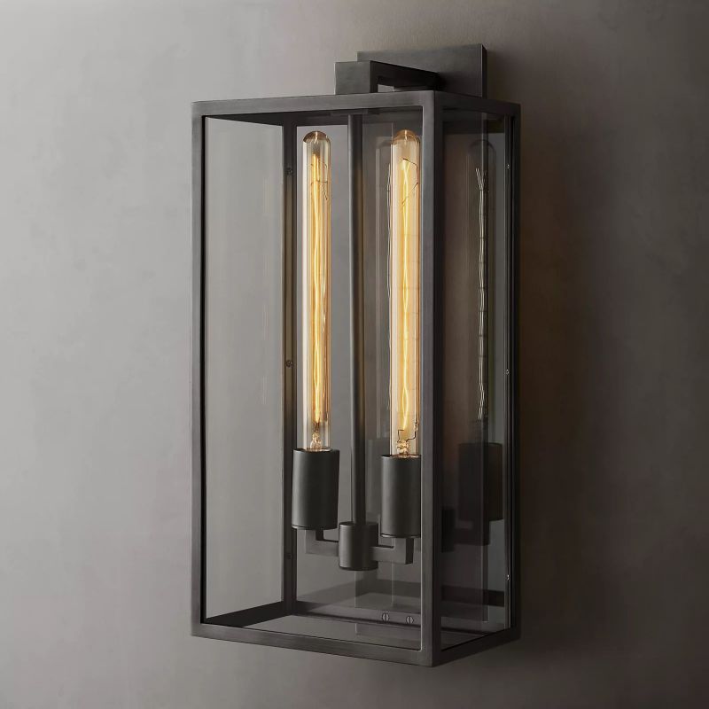 Meet Lighting Beckman Vintage 1-Light Steel & Glass Wall Sconce