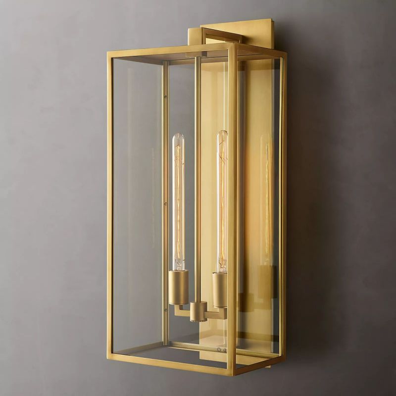 Meet Lighting Beckman Vintage 1-Light Steel & Glass Wall Sconce