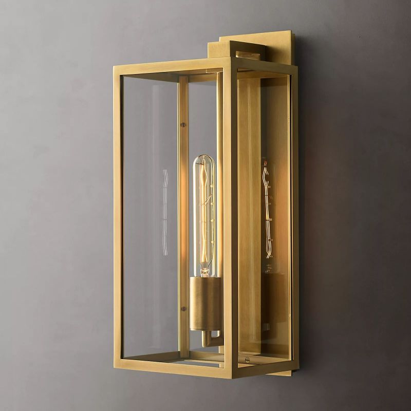 Meet Lighting Beckman Vintage 1-Light Steel & Glass Wall Sconce