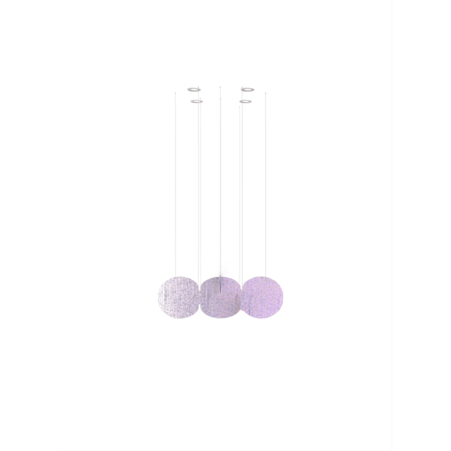 Clouds Iridescent Disc Chandelier