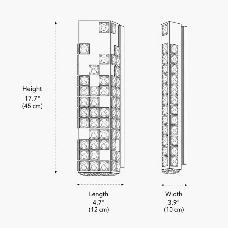 Aura K9 Crystal Wall Lamp