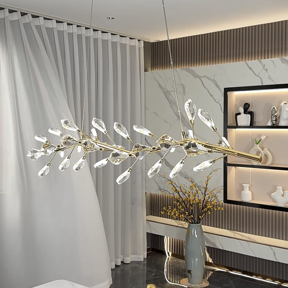 sleek-modern-branch-crystal-leaves-linear-chandelier