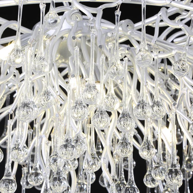 TLL Aqua Modern Tree Branch Crystal Chandelier 47.5" L