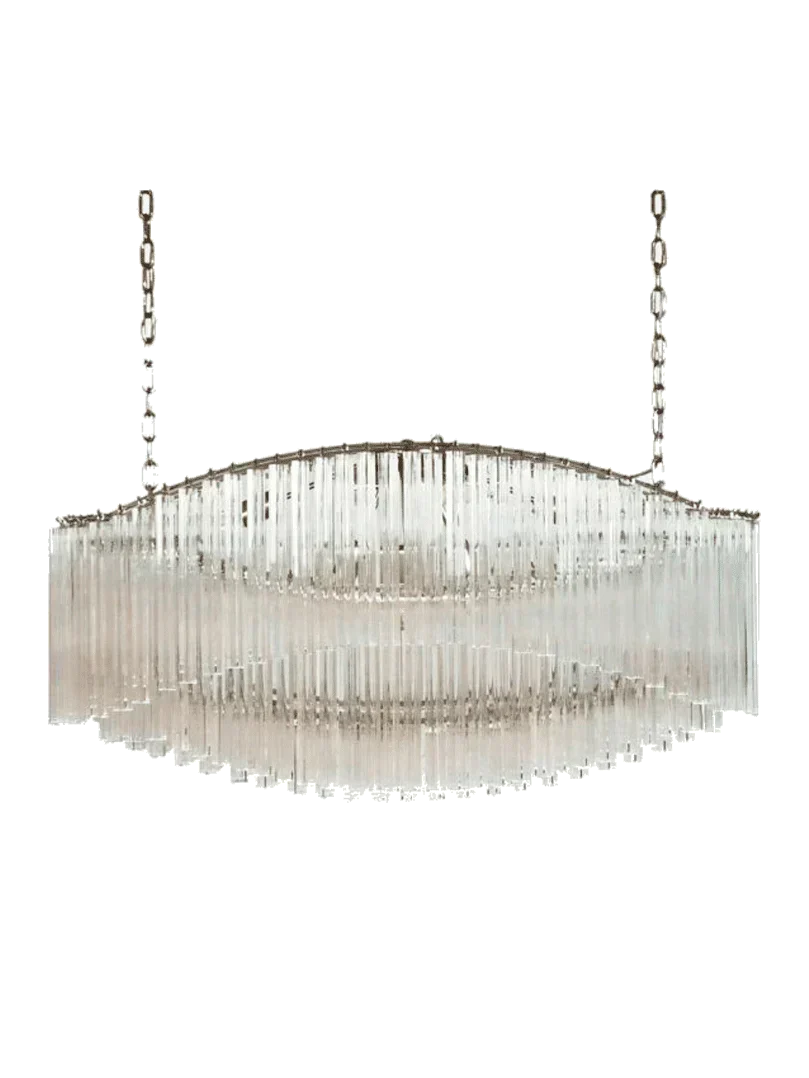 Murano Glass Chandelier – Pagoda – 292 prisms – Transparent