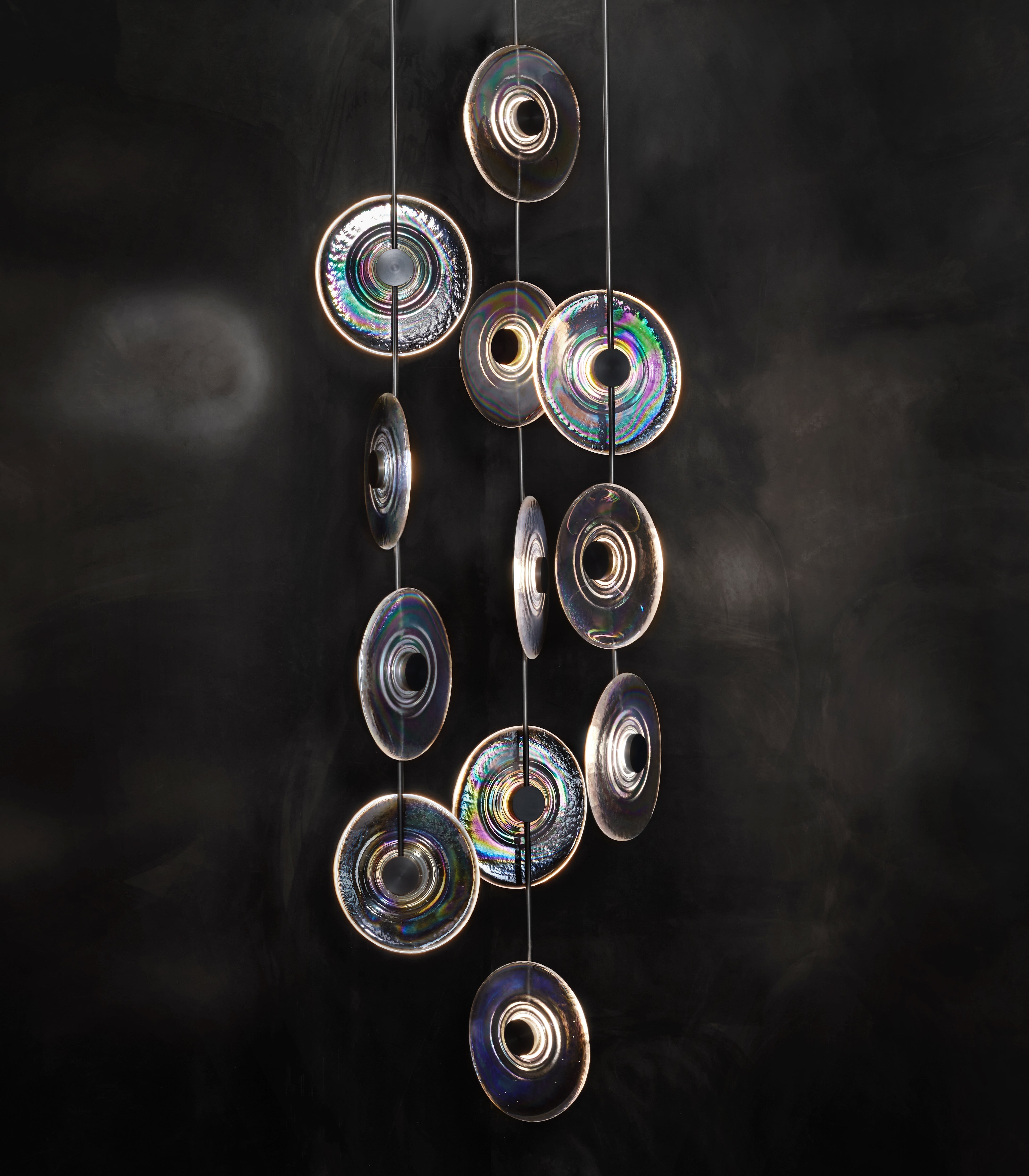 Modern Art Design Radiant Glass Chandelier