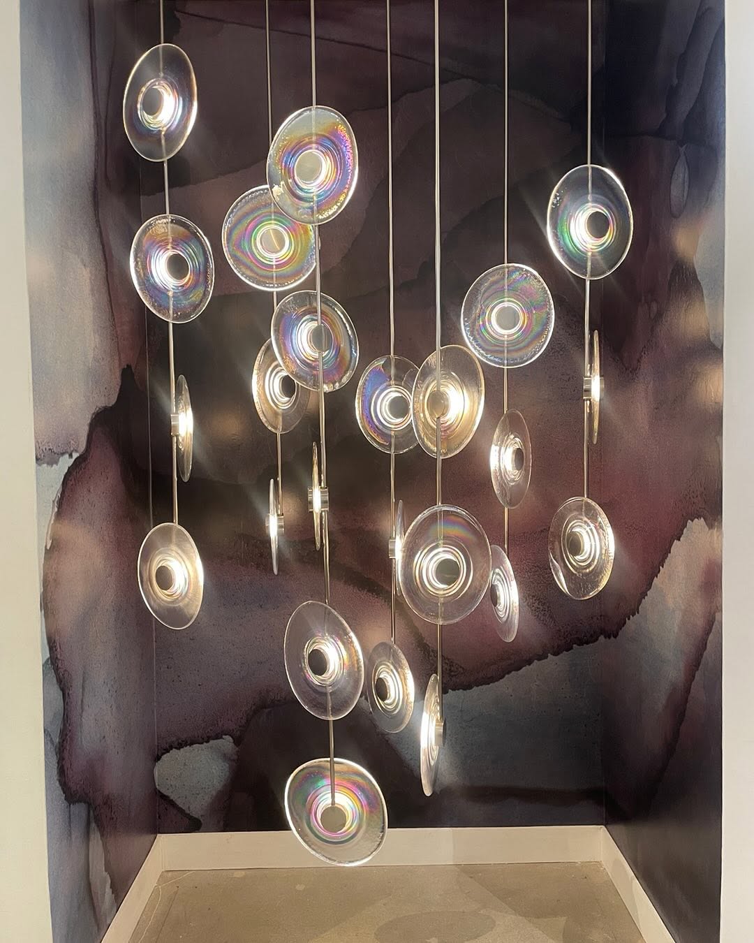 Modern Art Design Radiant Glass Chandelier