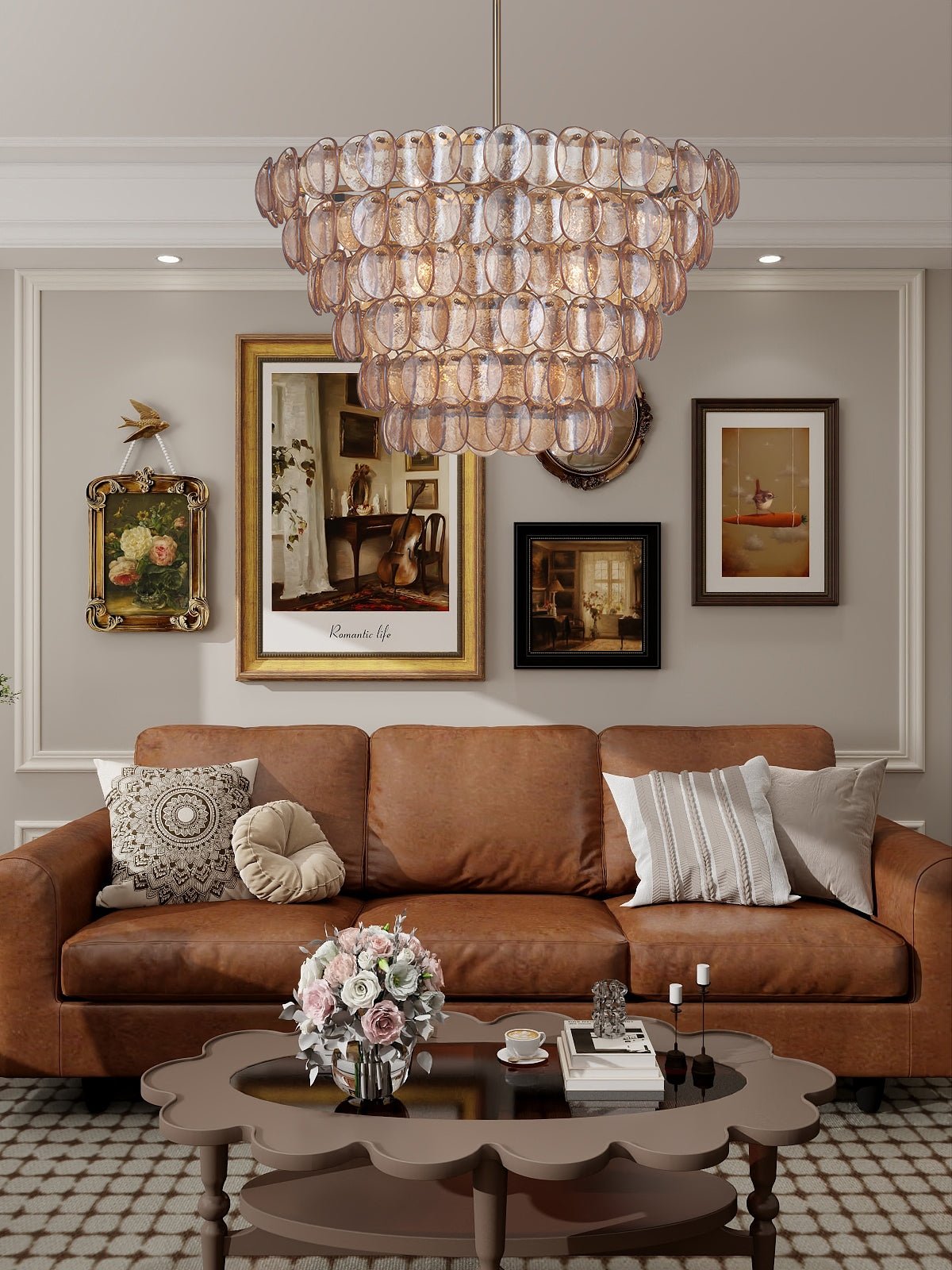 Uroko Large Chandelier - Yovalighting
