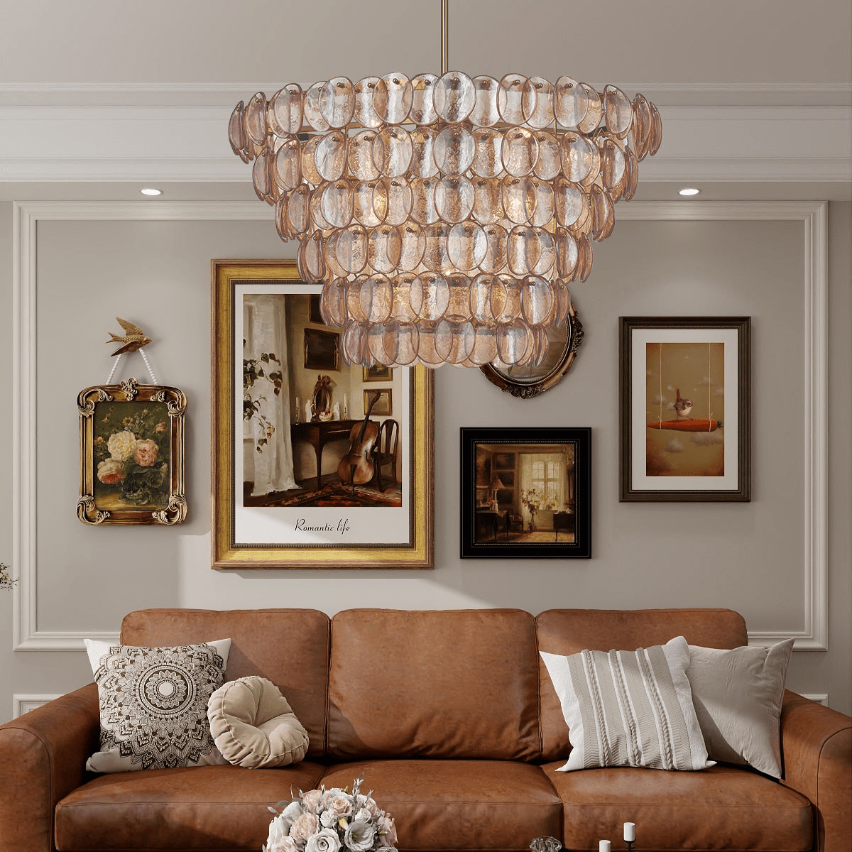 Uroko Large Chandelier - Yovalighting