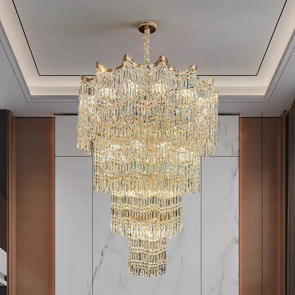 Extra Large Luxury Multi-tiered Crystal Chandelier