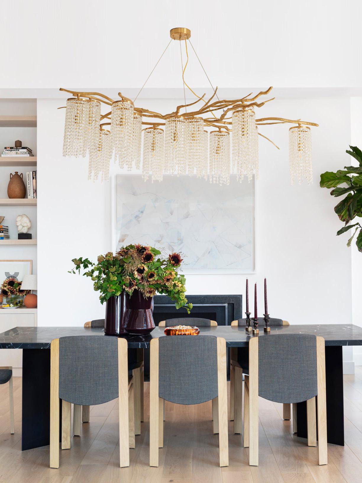 Forest Dawn Brass Branch Chandelier - L 63″ x W 31.5″ x H 17.7″Dark CopperCyranlamps