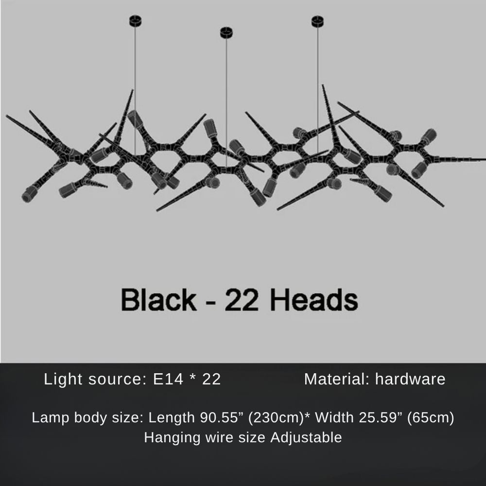 Modern Trendy Dining Room Lighting - 177” (L450cm)Warm light 3000KCyranlamps