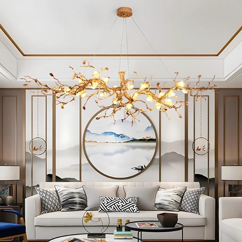 Noa Flower Branch Chandelier - L47.24” (120 cm)Warm White 3000KCyranlamps