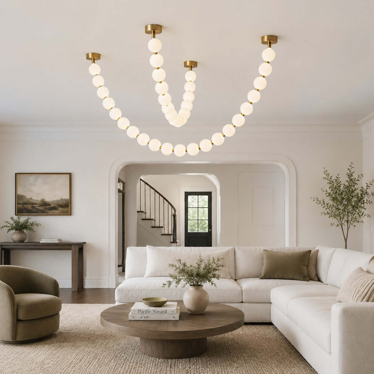 Perlina Necklace Combination Chandelier - Cyran Lamps