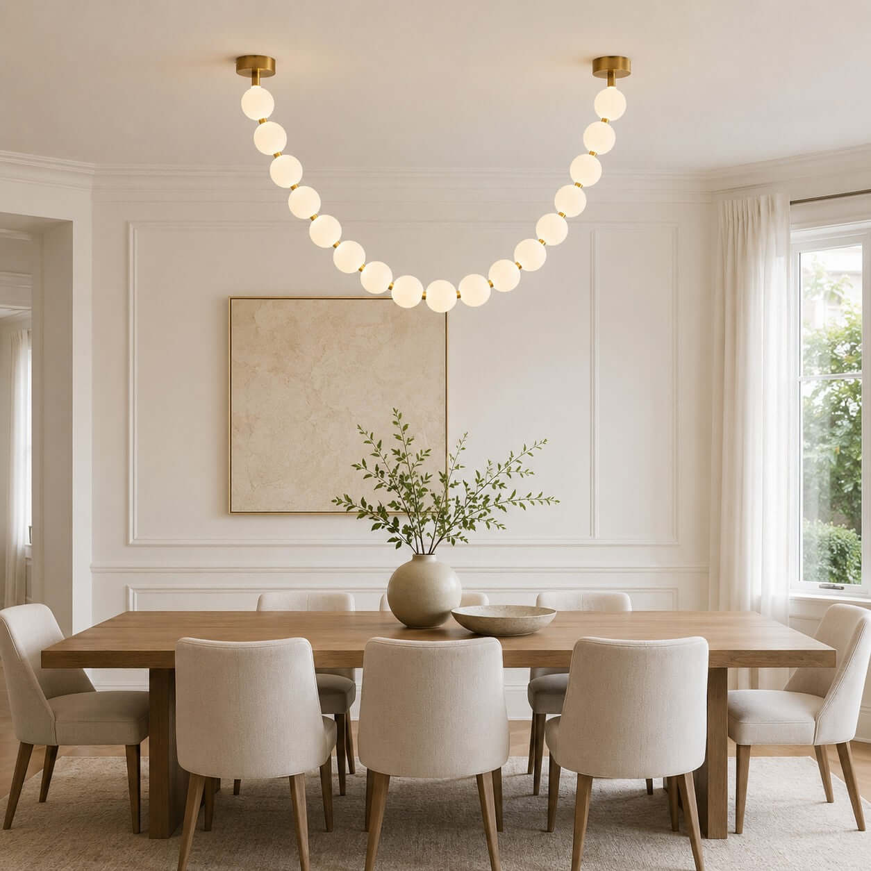 Perlina Necklace Combination Chandelier - Cyran Lamps