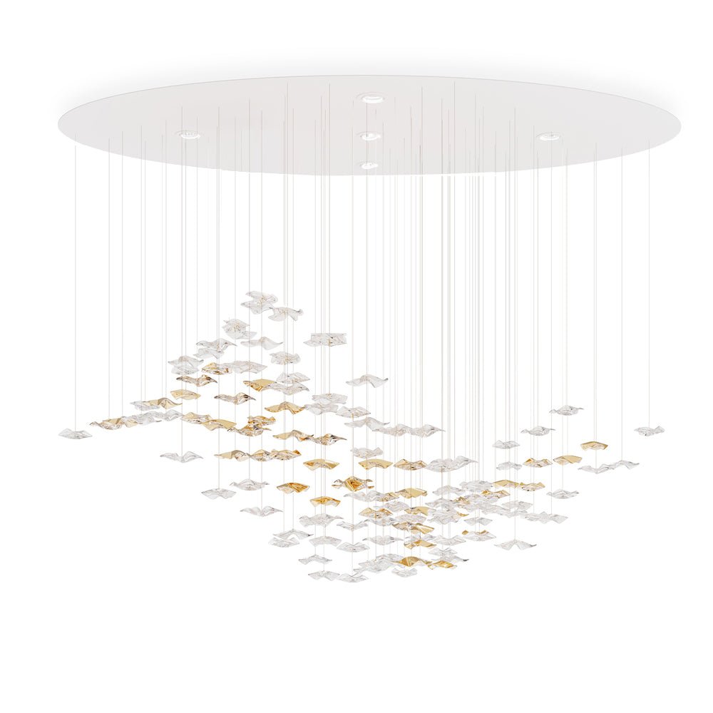 Veloria Fluid Chandelier - Cyran Lamps