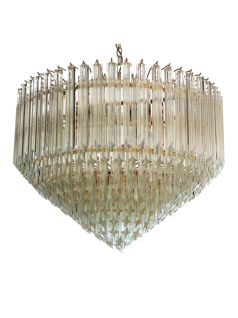 Murano Glass Chandelier – Transparent