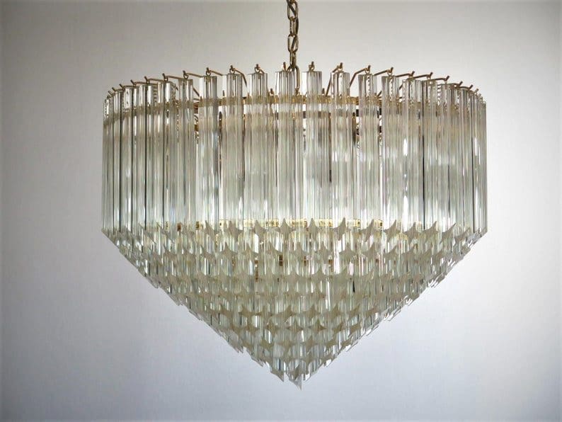 Murano Glass Chandelier – Transparent