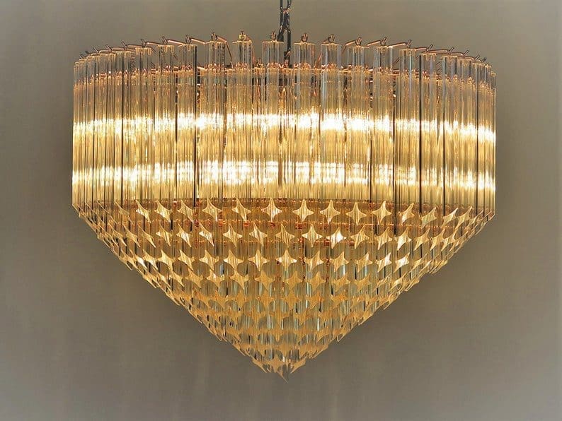 Murano Glass Chandelier – Transparent
