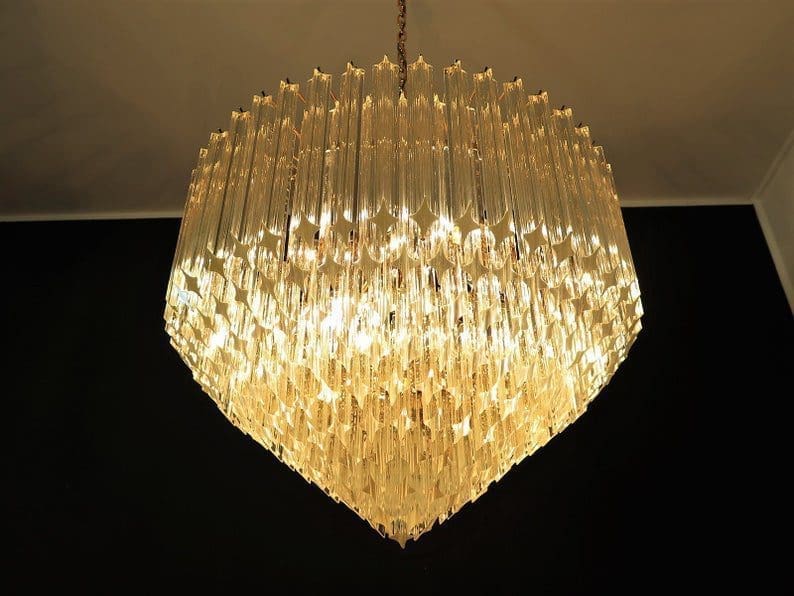 Murano Glass Chandelier – Transparent