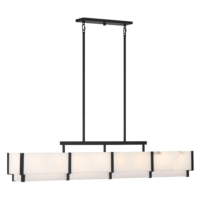 Orleans Linear Alabaster Linear Chandelier