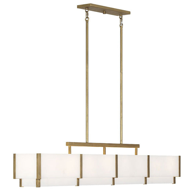 Orleans Linear Alabaster Linear Chandelier