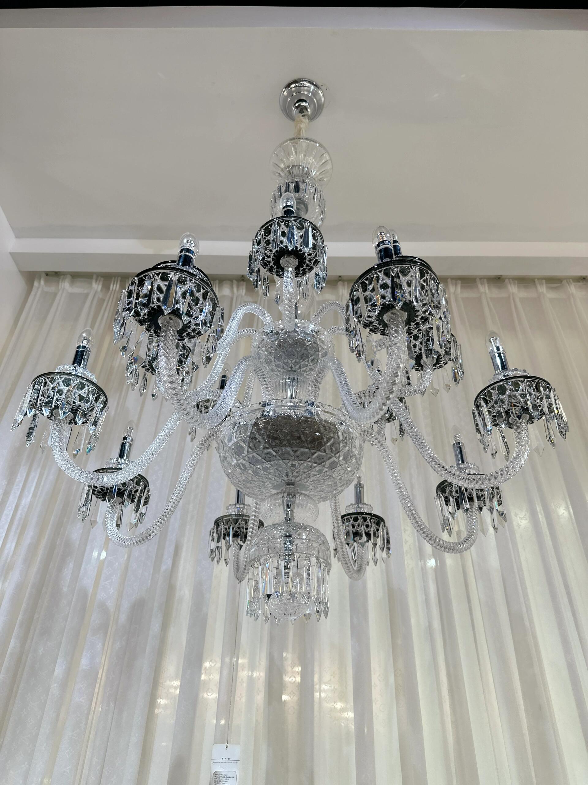 Elegant Crystal Chandelier in Italian