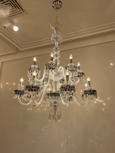 Elegant Crystal Chandelier in Italian