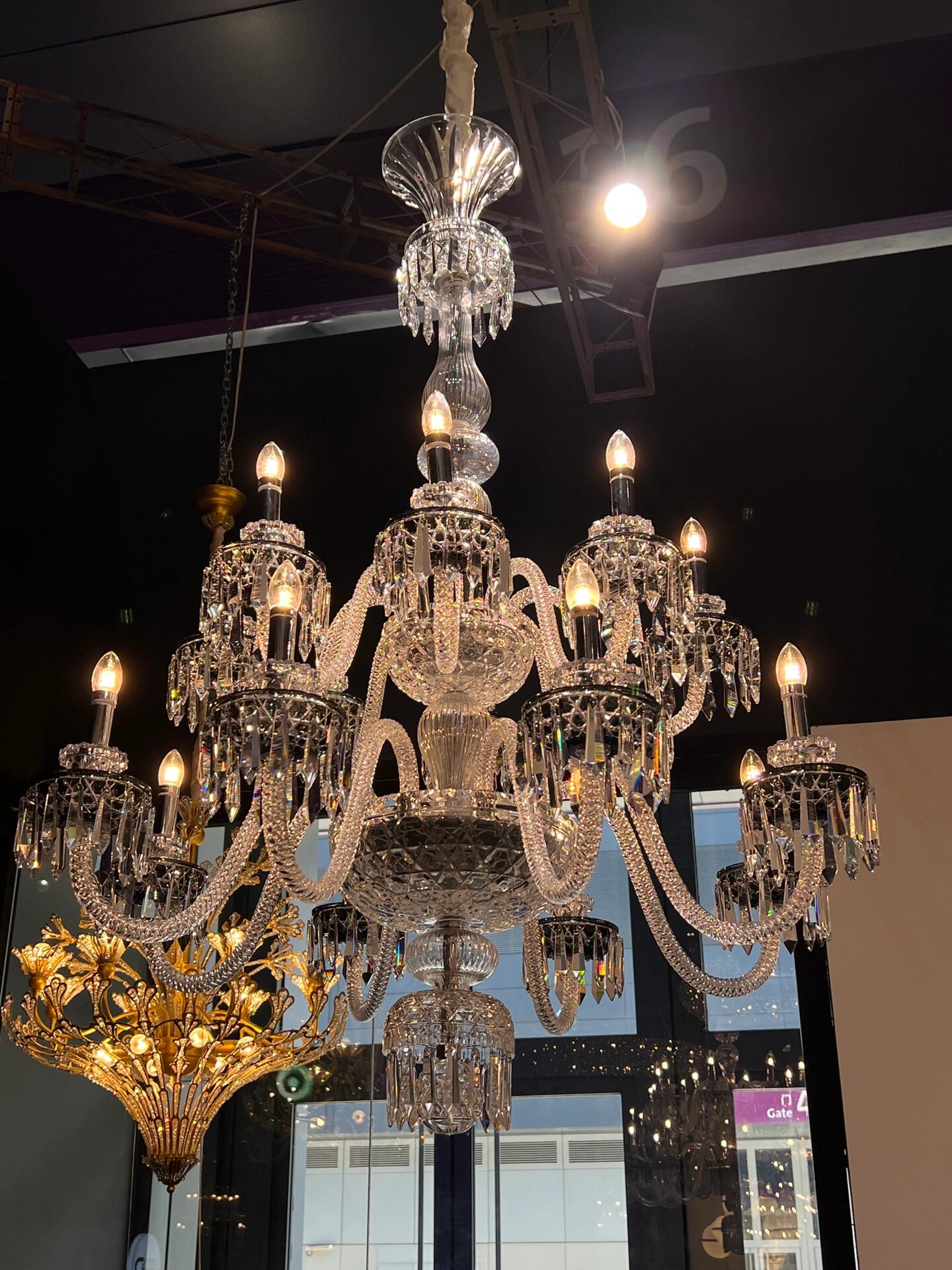 Elegant Crystal Chandelier in Italian