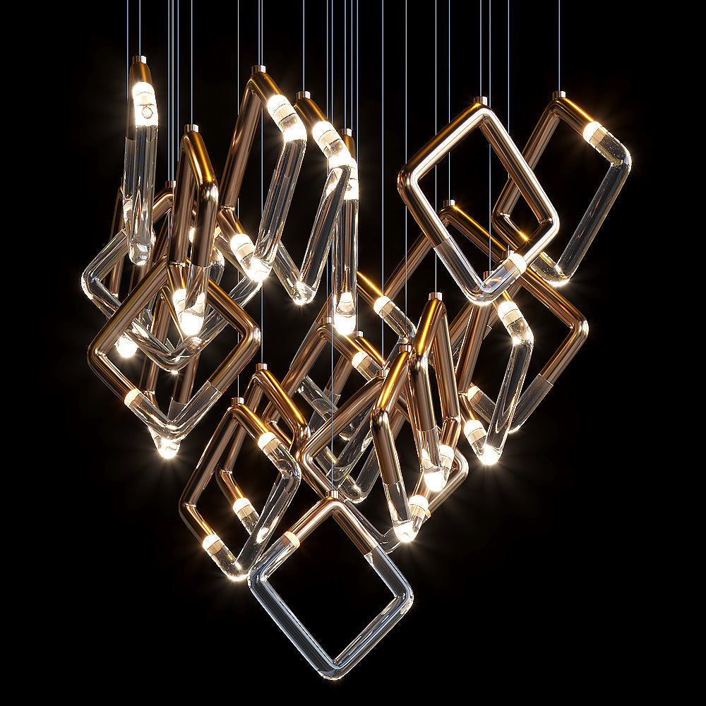 Linear Tube Scatter Pendant