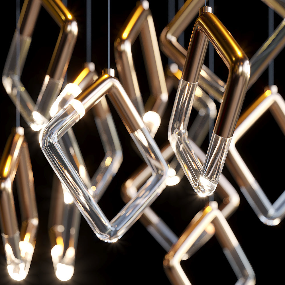 Linear Tube Scatter Pendant