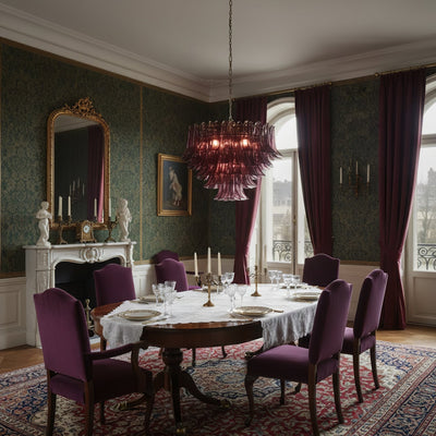 Amethyst Bloom Chandelier