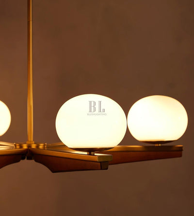 Demarco Glass Chandelier 31"W