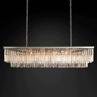 1920S Odeen Rectangular Chandelier - Cyran Lamps