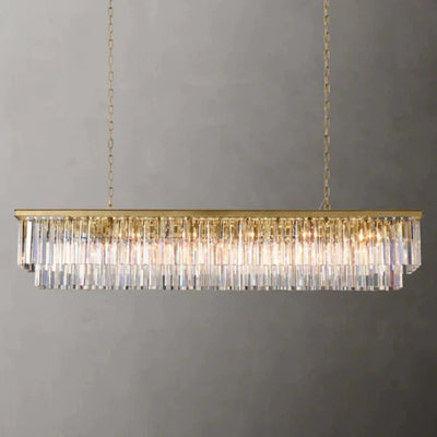1920S Odeen Rectangular Chandelier - Cyran Lamps