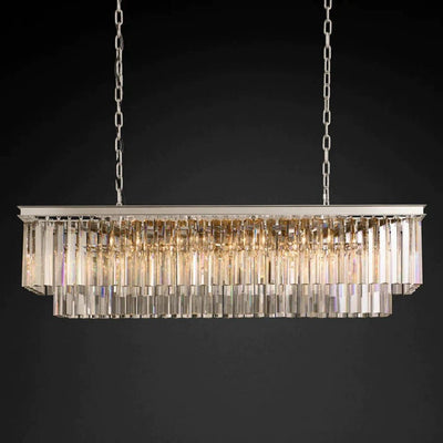 1920S Odeen Rectangular Chandelier - Cyran Lamps