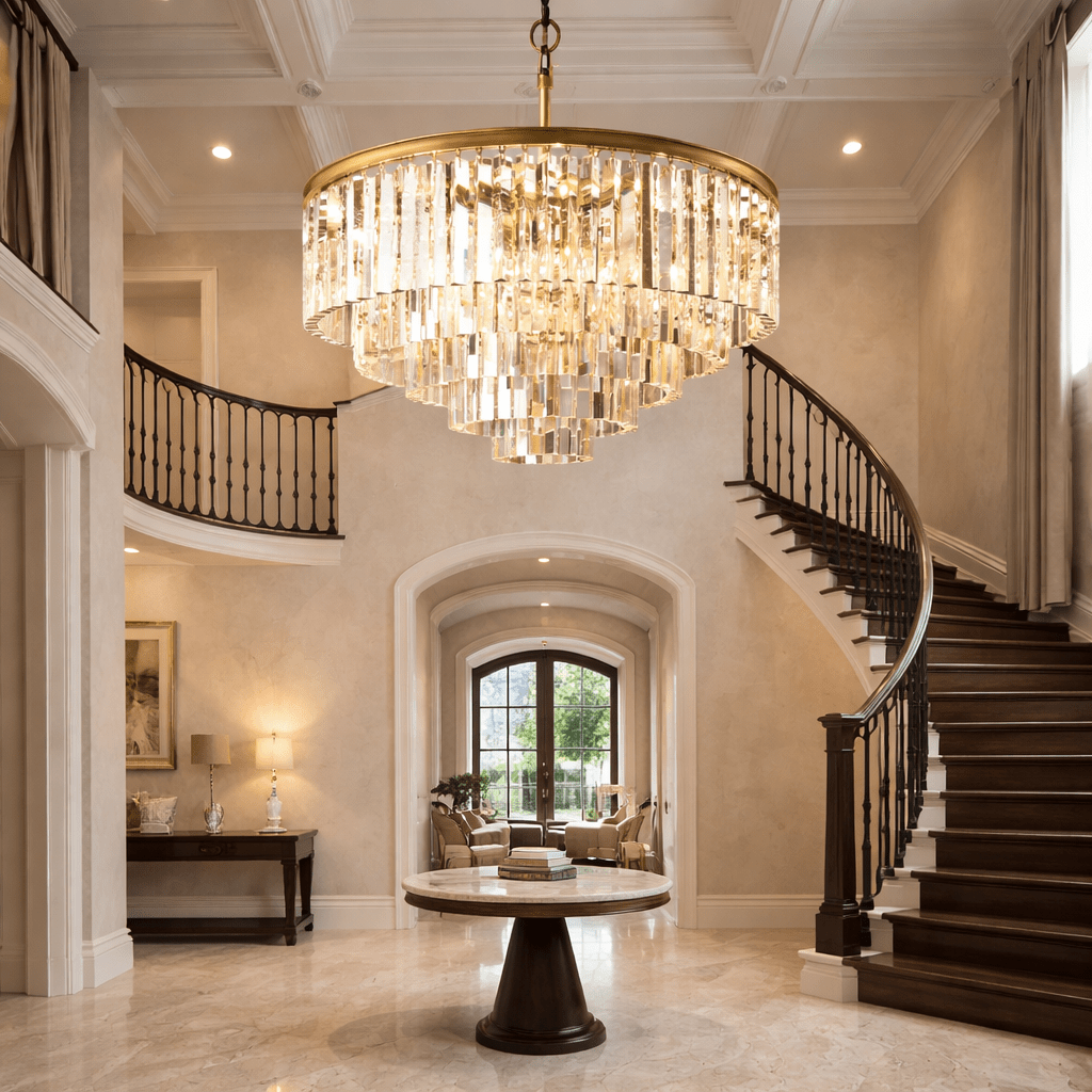 1920s Odeen Round Chandelier - Cyran Lamps