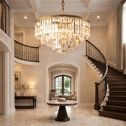 1920s Odeen Round Chandelier - Cyran Lamps