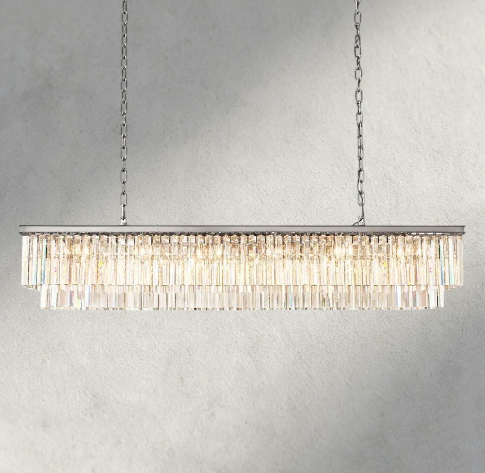 1920S Rectangular Chandelier 40", 49", 59", 72" - Cyran Lamps