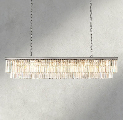 1920S Rectangular Chandelier 40", 49", 59", 72" - Cyran Lamps