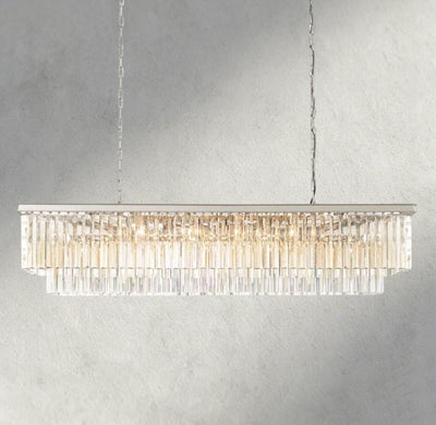 1920S Rectangular Chandelier 40", 49", 59", 72" - Cyran Lamps