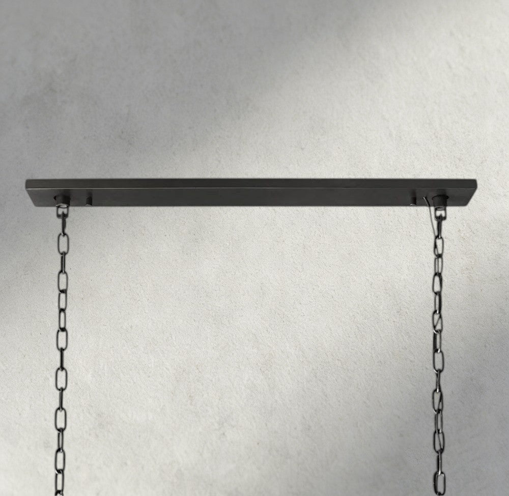 1920S Rectangular Chandelier 40", 49", 59", 72" - Cyran Lamps