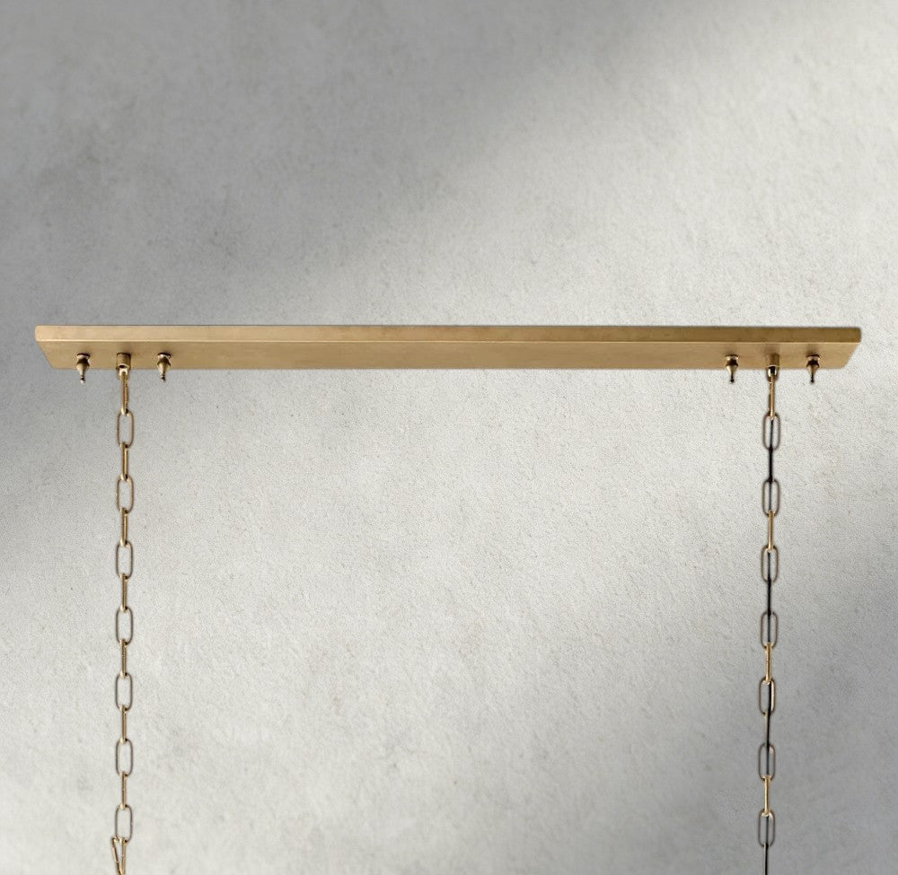 1920S Rectangular Chandelier 40", 49", 59", 72" - Cyran Lamps